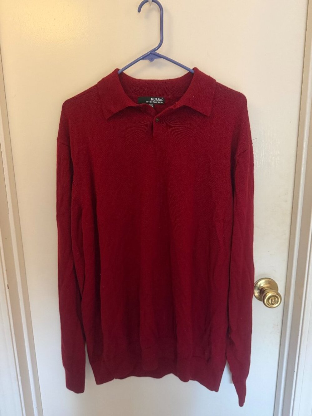 Murano Long-Sleeved Polo Pullover M XLT